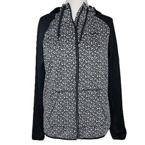 Nike Thermafit Zip Hoodie sz S * Fleece Lined Hooded Sweatshirt Jacket Black